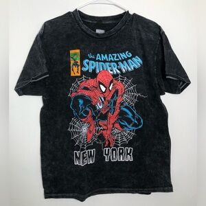 Spider-Man Marvel Black Graphic Tee